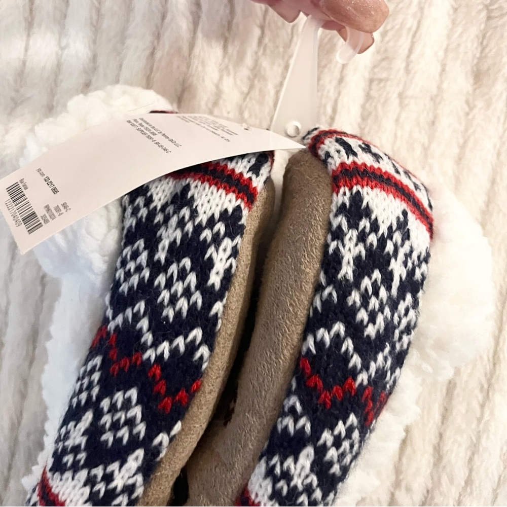 Cozy Knit Patterned Sock Slippers - Picture 3 of 4